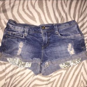 Delia’s sequined shorts